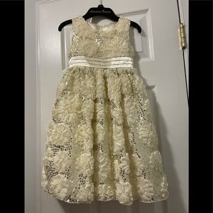 American Princess  Creme dress. Size 6.